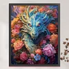 >SALE<Full Embroidery Eco-cotton Thread 11CT Print Flower Dragon Cross Stitch 50x60cm