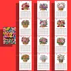 2027 New DIY Diamond Painting Flower Basket Desk Calendar Set 12-Month Flip Calendar Design Monthly Planner Office Desktop Decor