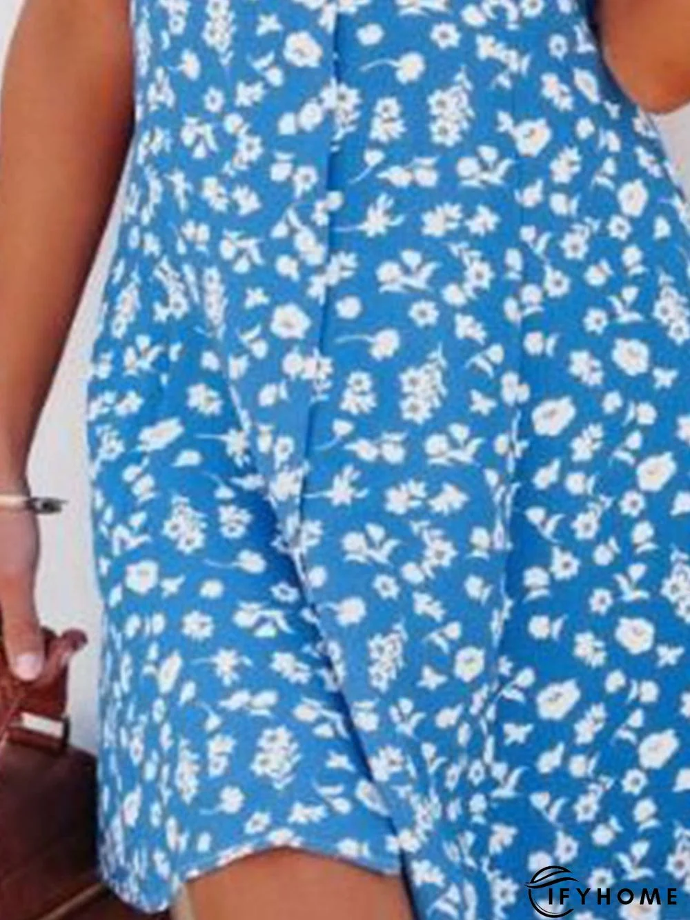 V Neck Casual Short Sleeve Dress | IFYHOME