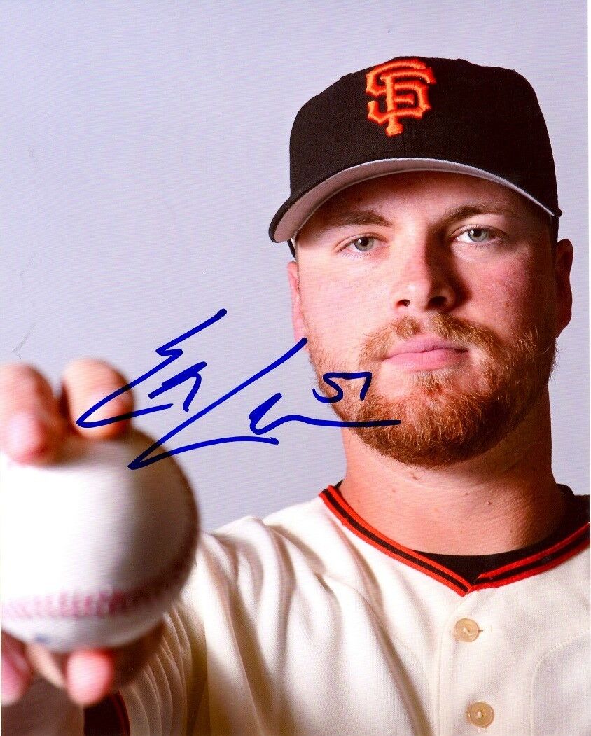 Signed 8x10 ERIK CORDIER San Francisco Giants Autographed Photo Poster painting - COA