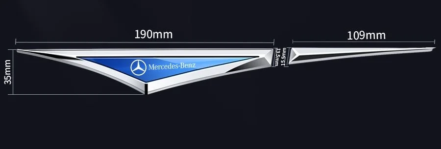 Car fender modification car logo metal sticker