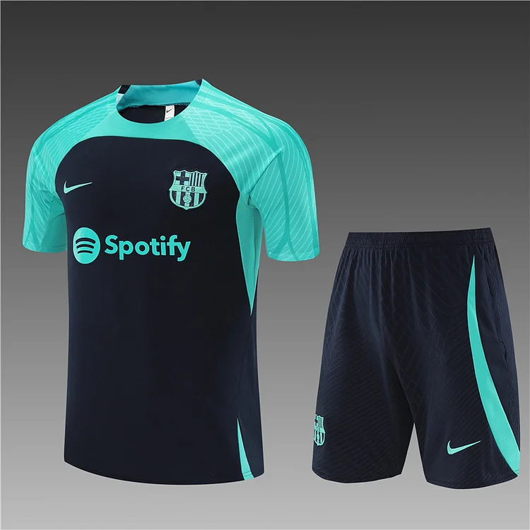 2023-24 Barcelona Royal Blue Short Sleeve Training Jersey