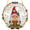 Diamond Painting Christmas Ornament Gnome Window Hanging Kit 9.45x9.45in