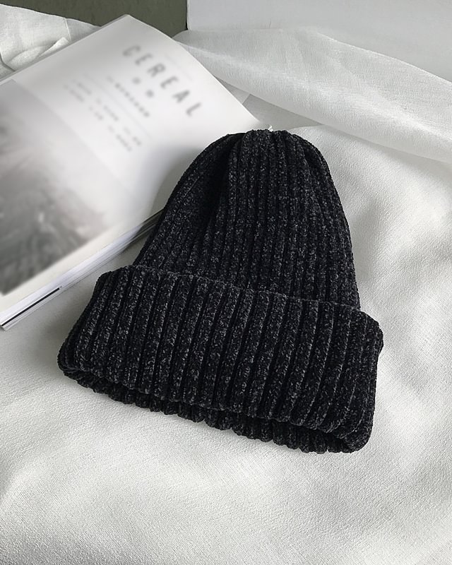 corduroy hat knitted hat casual all-match hat