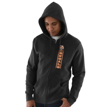 Men's Cincinnati Bengals Black Hook and Ladder Full-Zip NFL Hoodie