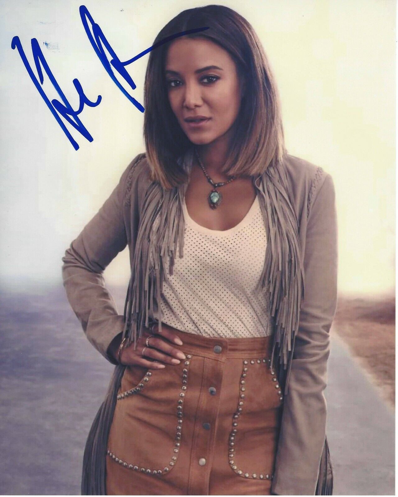 ACTRESS HEATHER HEMMENS SIGNED 8x10 Photo Poster painting C w/COA ROSWELL, NEW MEXICO HELLCATS