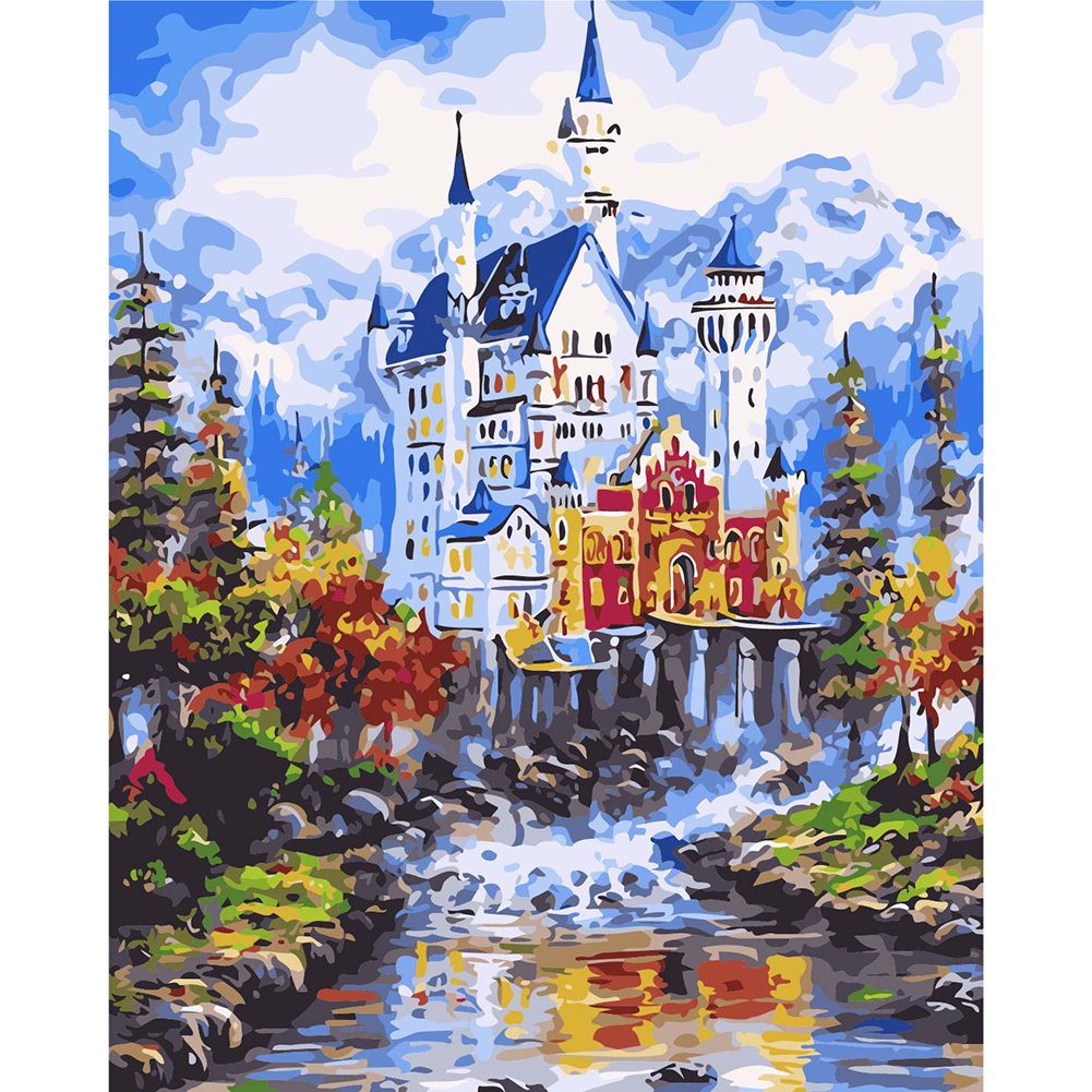 CastlePaint By Numbers Kit(16x20in/40x50cm)