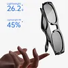 BT Smart Glasses Real-Time 150+ Language Translation Bone-Conduction Music Glasses Built-in Speakers Voice Control for Men Women Sports Cycling Running