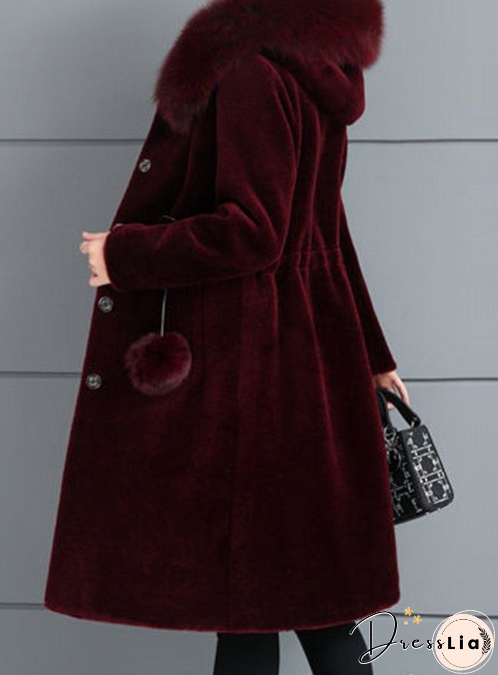 New ins women's medium and long imitation mink coat