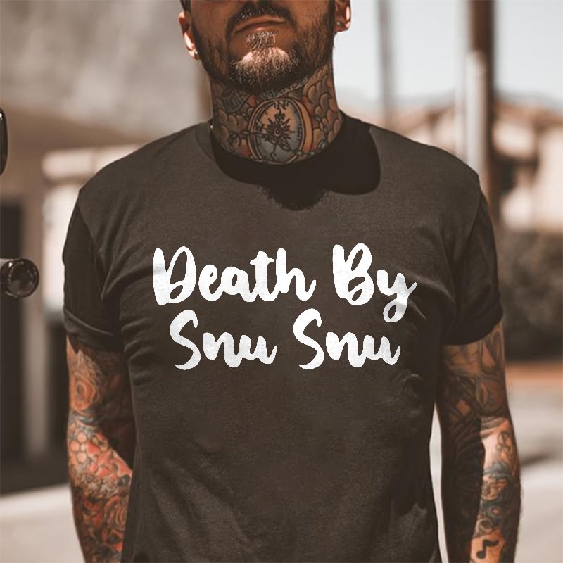 Death By Snu Snu Printed Men's T-shirt -  UPRANDY