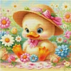 Yellow Duck-14CT Stamped Cross Stitch Egyptian Cotton 60*60cm/23.62*23.62in(Big Size)
