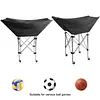 [US Local Warehouse] Collapsible Hammock Ball Cart with Wheels Volleyball Cart with Carry Bag Garage Sports Equipment Organizer for Easy Storage and Transport Hold Up To 28 Balls