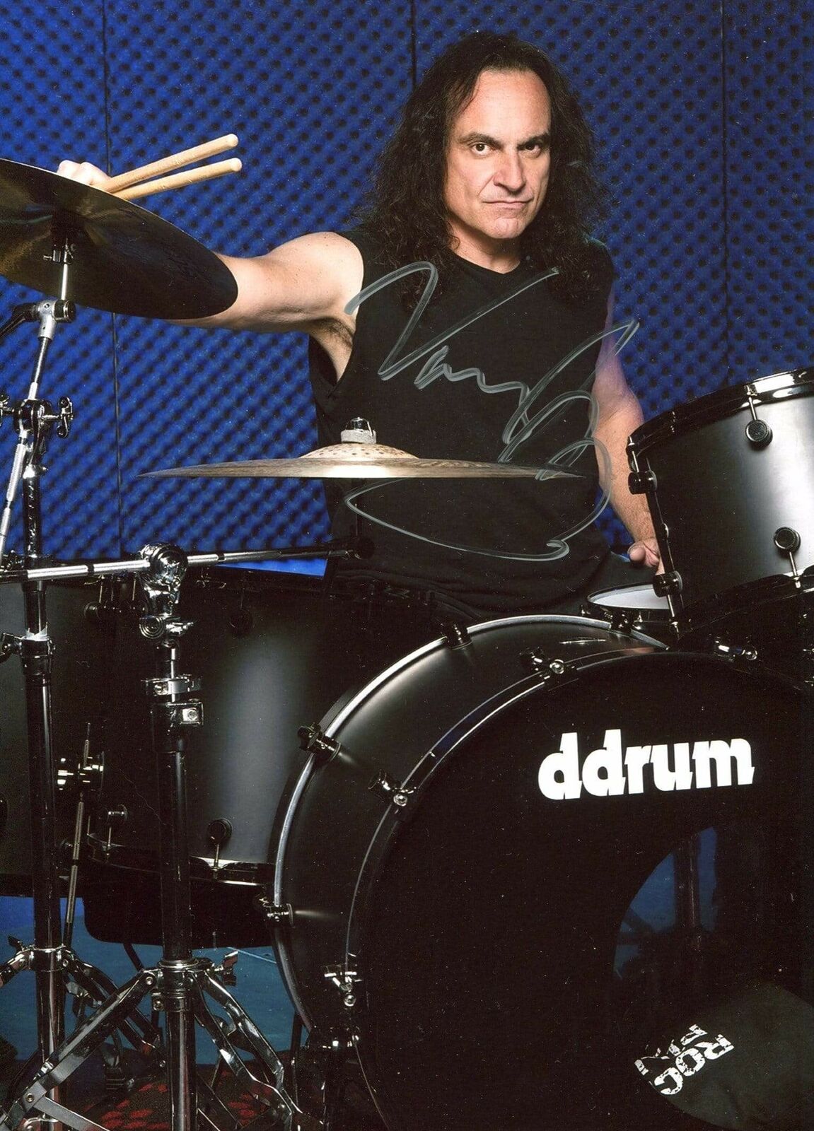 Vinny Appice DRUMMER autograph, In-Person signed Photo Poster painting