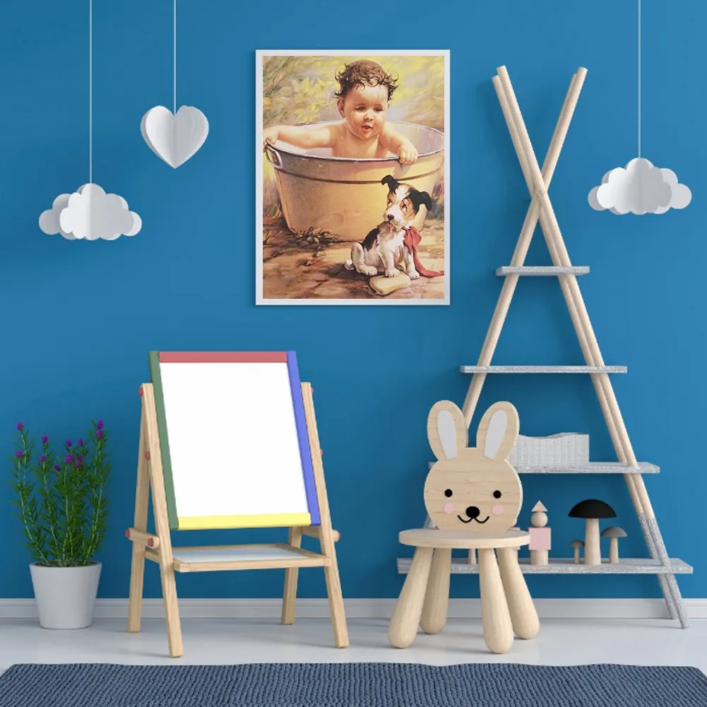 Full Round Diamond Painting 30*40cm - Baby