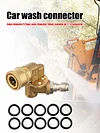 1/4 Adjustable Joint +10pcs O-Rings 180 Degree 5 Angles for Pressure Washer Tips