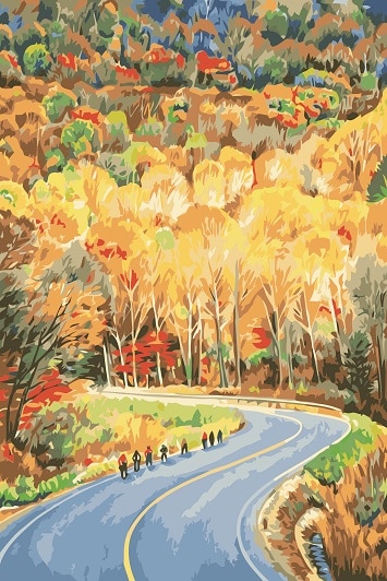 

Freeway By Forest – Paint By Numbers - 40*50CM, 501 Original
