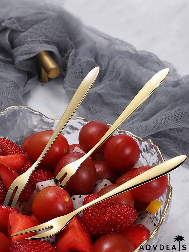 5pcs Stainless Steel Fruit Fork