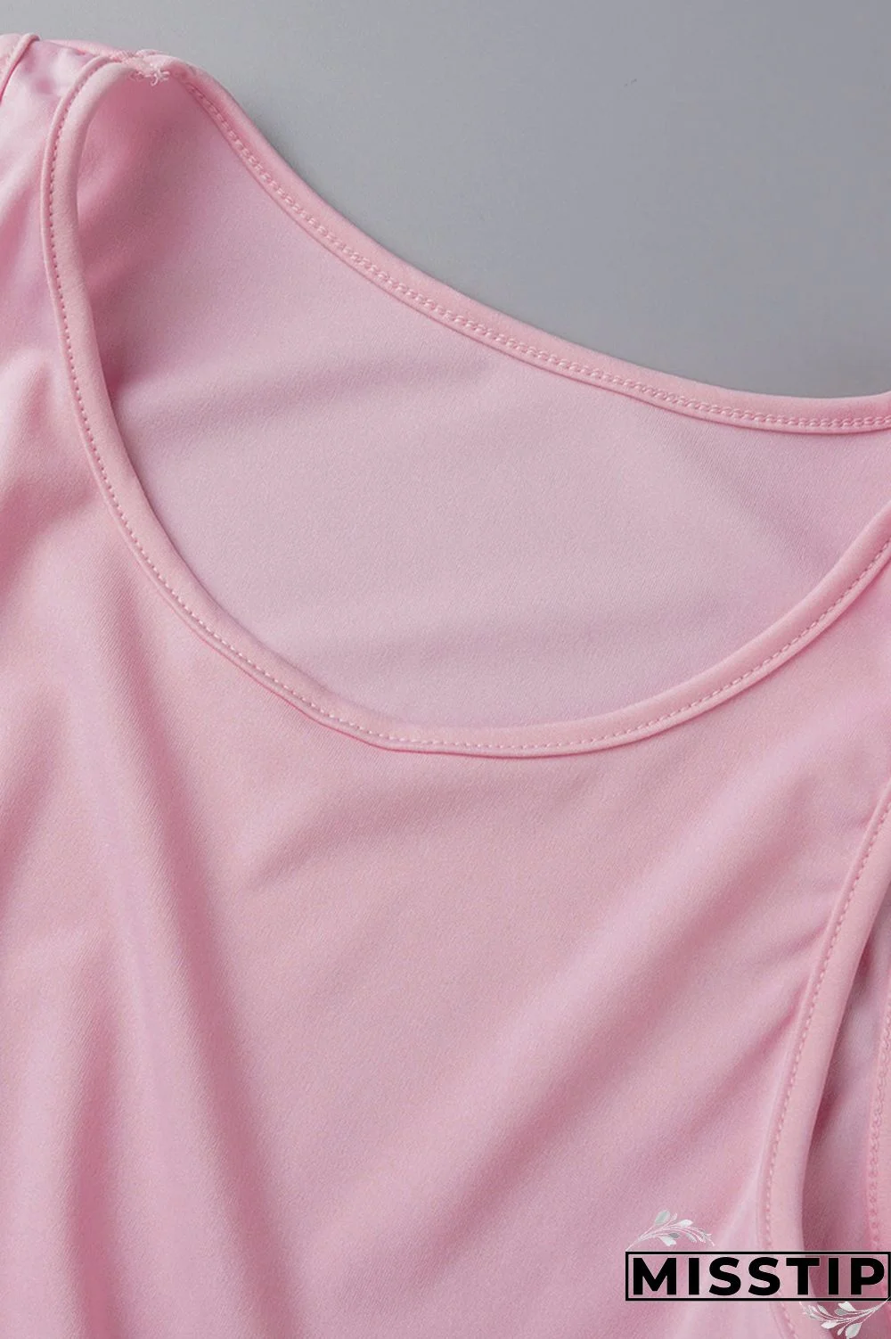 Blue Casual Solid Basic U Neck Long Sleeve Two Pieces