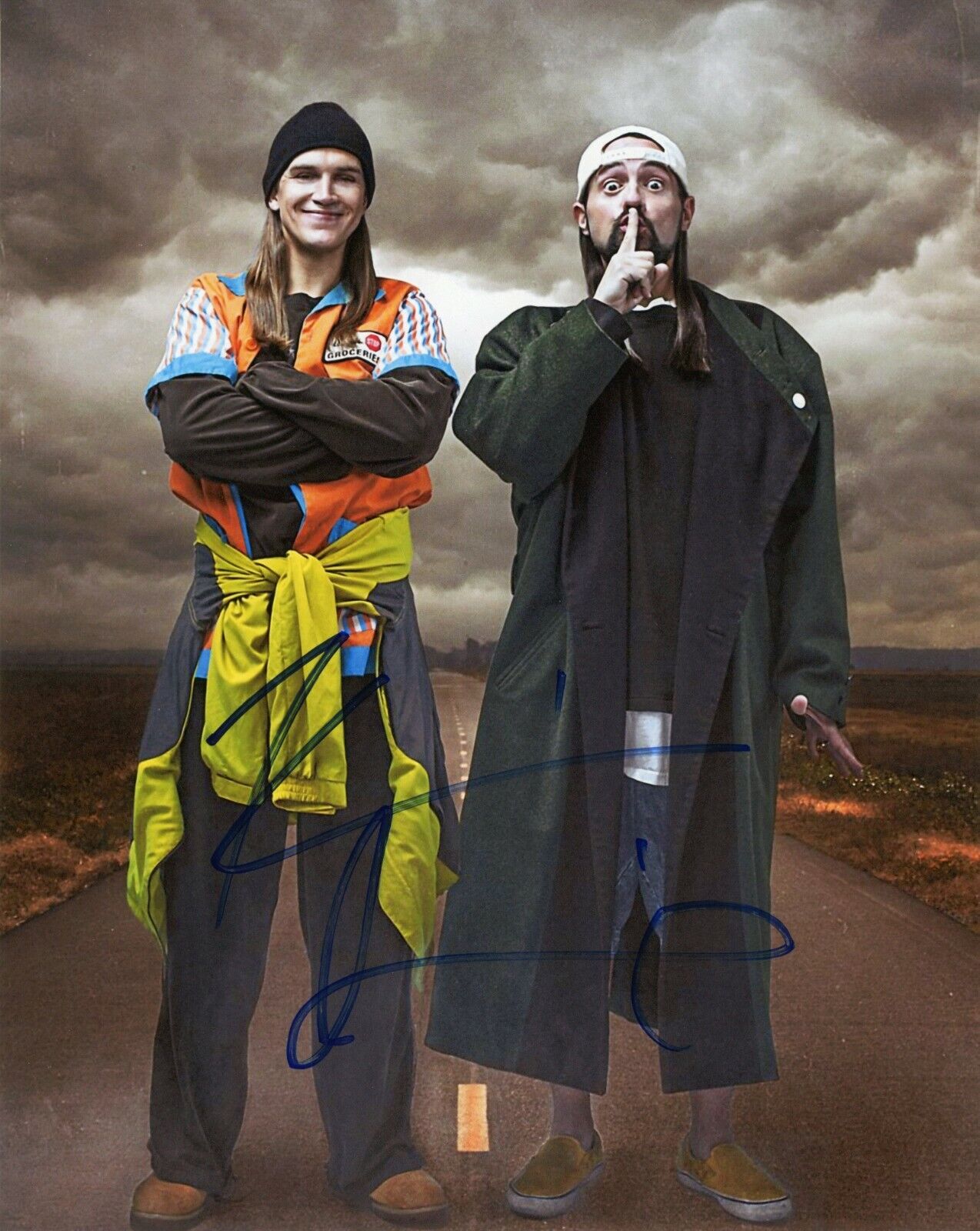 ~~ KEVIN SMITH Authentic Hand-Signed Jay and Silent Bob REBOOT