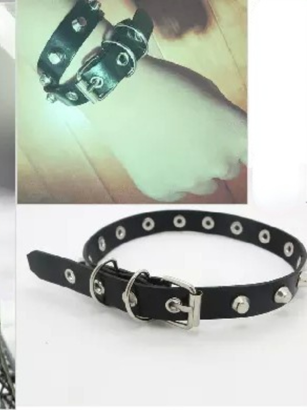 Rivet Punk Metal Rock Choker