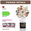 (US Local)5D DIY Special Shape Diamond Painting Desk Ornament Handmade Clock Kit(Tea Time)