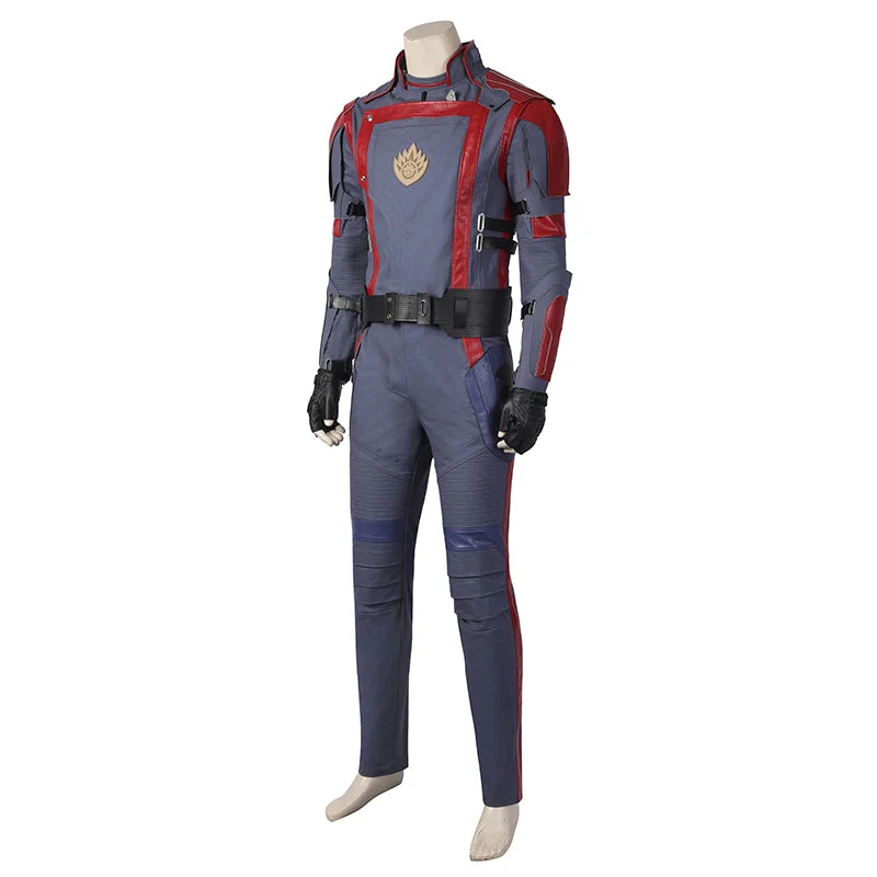 Star Lord Peter Jason Quill Blue Outfit Guardians of The Galaxy 3 Cosplay Costume