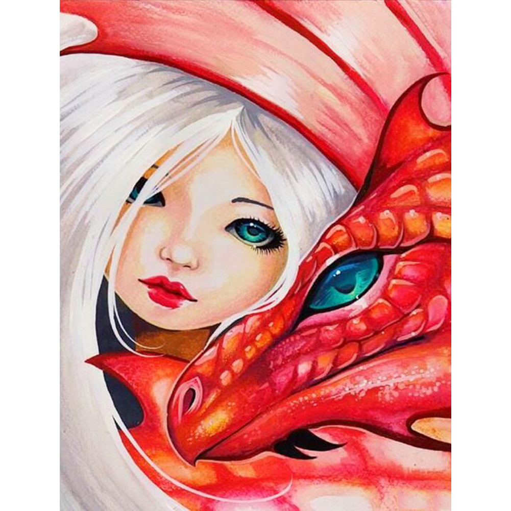 

Big Eyes Doll - Round Drill Diamond Painting - 40*50CM, 501 Original