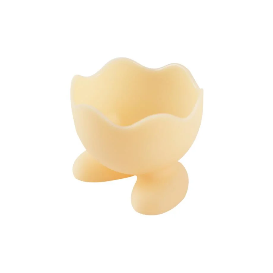1pc Empty Silicone Egg Holder Cute Cartoon Shaped Non-toxic Anti-fragile Portable Cosmetic Puff Sponge Storage Cup Soft