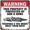 Warning - Vintage Metal Signs(12*16Inch) - Warning