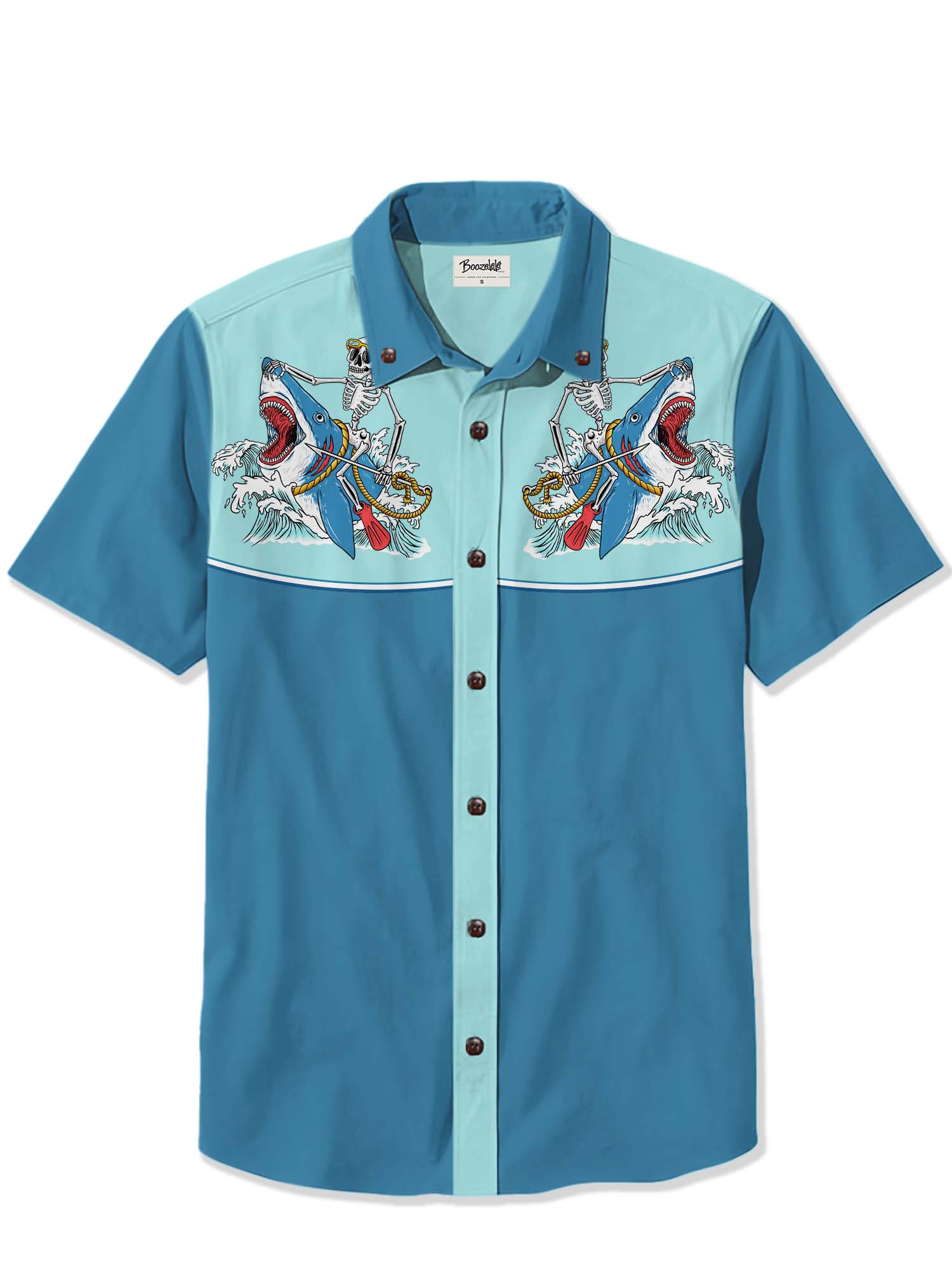 [Nyawart Design X Boozelele]Hunting And Attack Brave In Sea - 100% Cotton Shirt