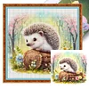 Hedgehog-11CT Stamped Cross Stitch 40*40cm/15.75*15.75in