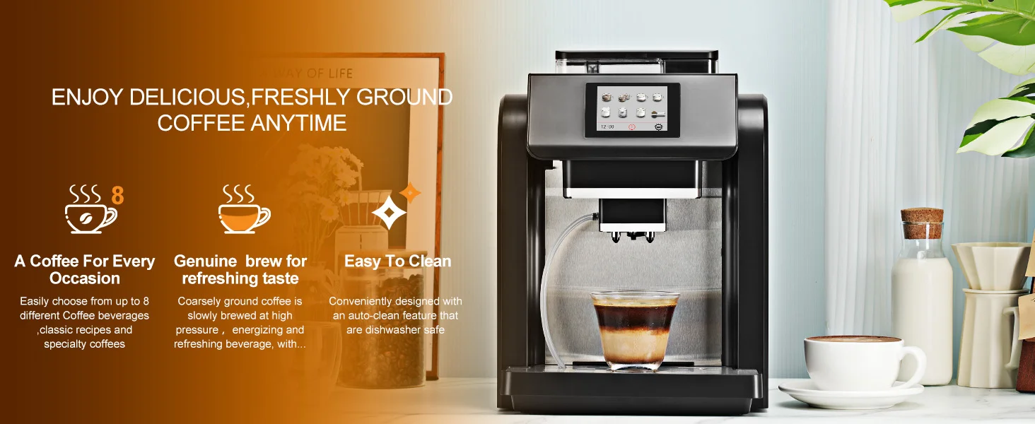 エスプレッソマシン　モッピー Mcilpoog ES317 - Fully Automatic Espresso and Cappuccino