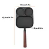 3 in 1 Omelet Pan Nonstick Frying Grill Pan for Burger Egg Ham Pancake Cookware