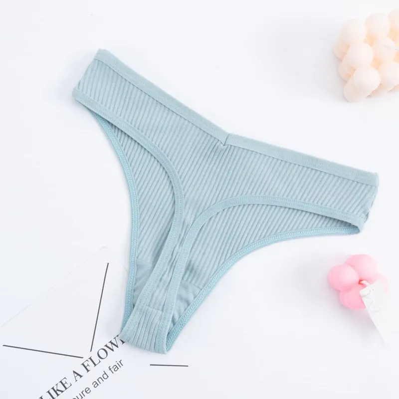 Women's Panties G-string Thong Cotton Underwear Sexy Panties Female Underpants Comfortable Pantys Intimates T-back Lingerie