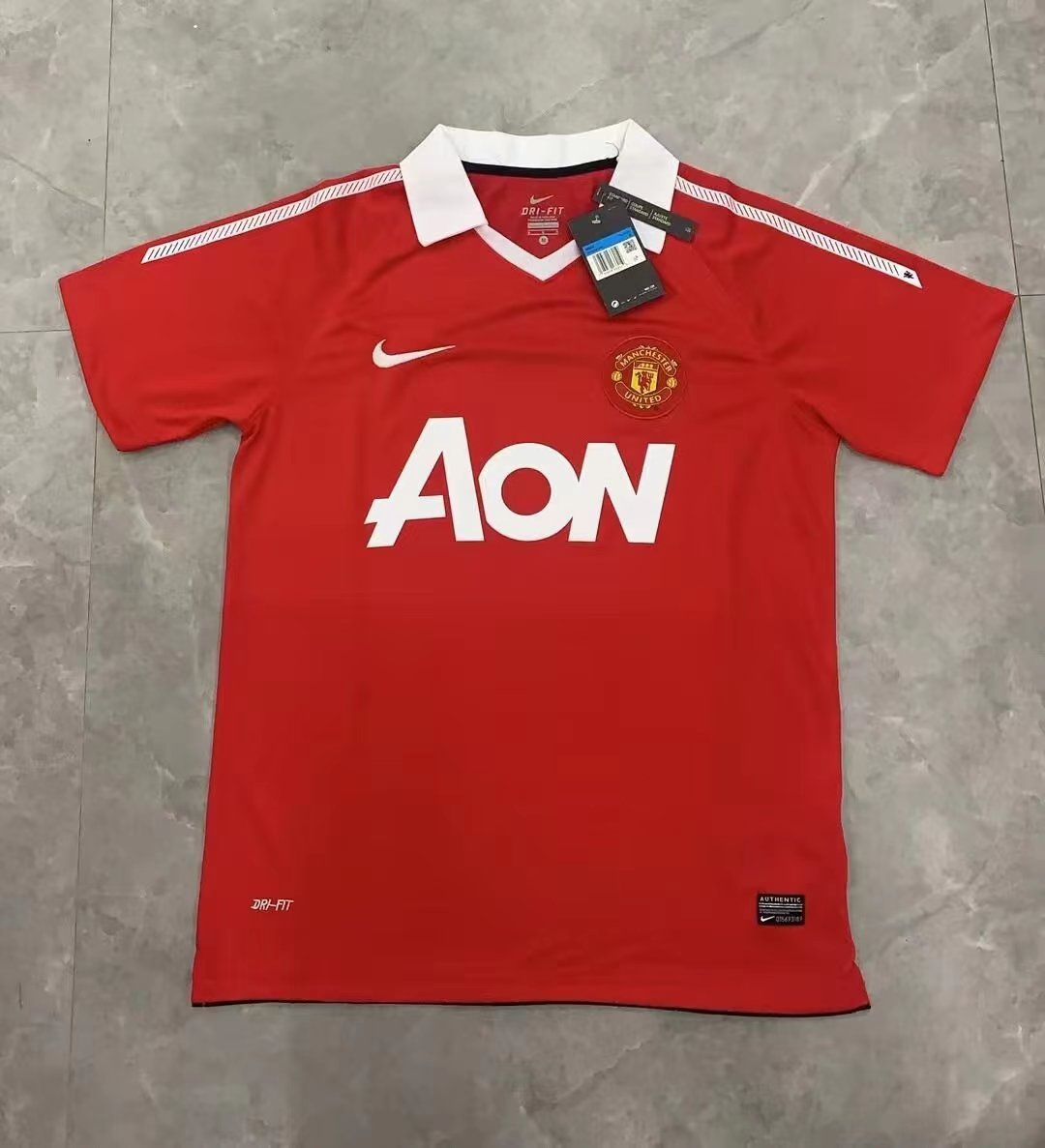 Retro 2010-2011 Manchester United Home Football T-Shirt Thai Quality