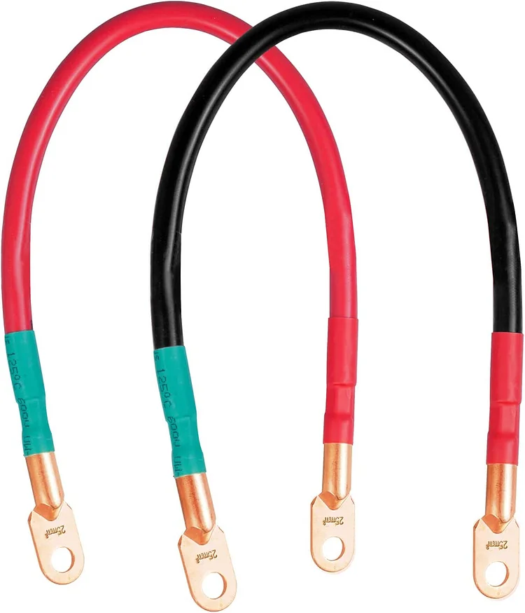 4AWG Battery Cable,4 Gauge 18-Inch/24-Inch Power Battery Cables with  Terminals for Marine,RV,Car,Truck