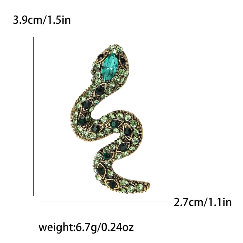 Retro Pin Snake Alloy Rhinestones Women’s Brooches