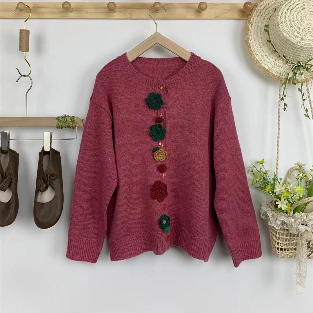 Chicfifth Sweater Women Winter Long Sleeve High Quality Autumn Vintage Top Knitted Cardigan