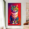 (40*70cm)Cat - Full Round Drill Diamond Painting