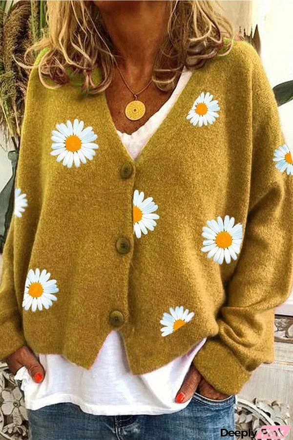 Chrysanthemum Sweater Women's Cardigan
