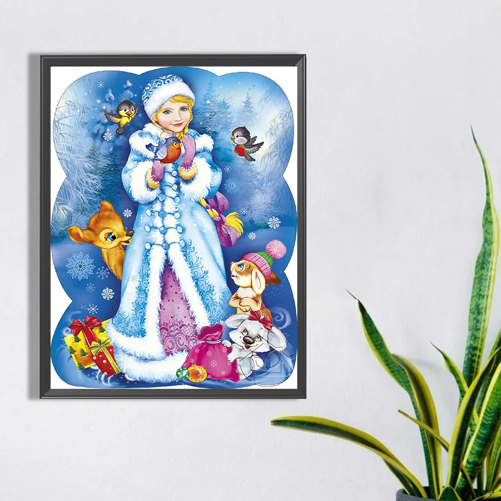 Diamond Painting - Full Round Drill - Snow Maiden(Canvas|30*40cm)