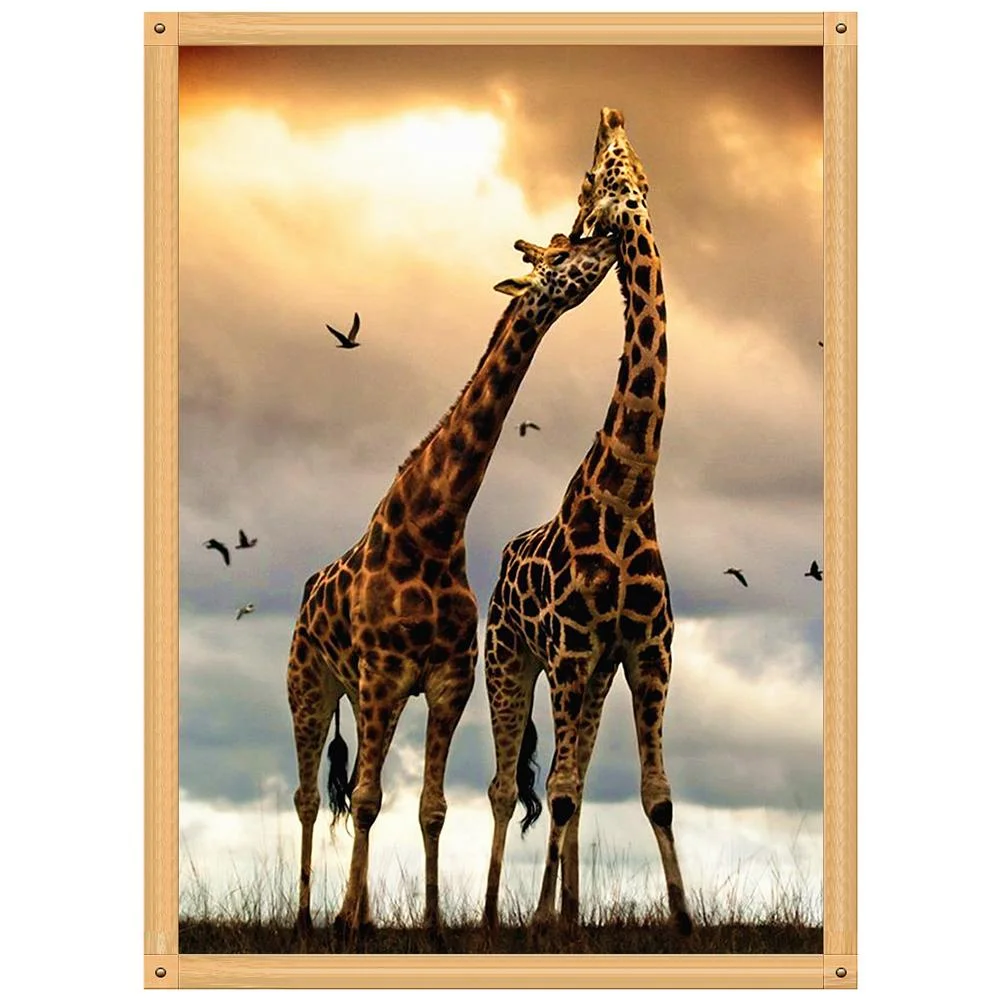 Full Round Diamond Painting 30*40cm - Giraffe