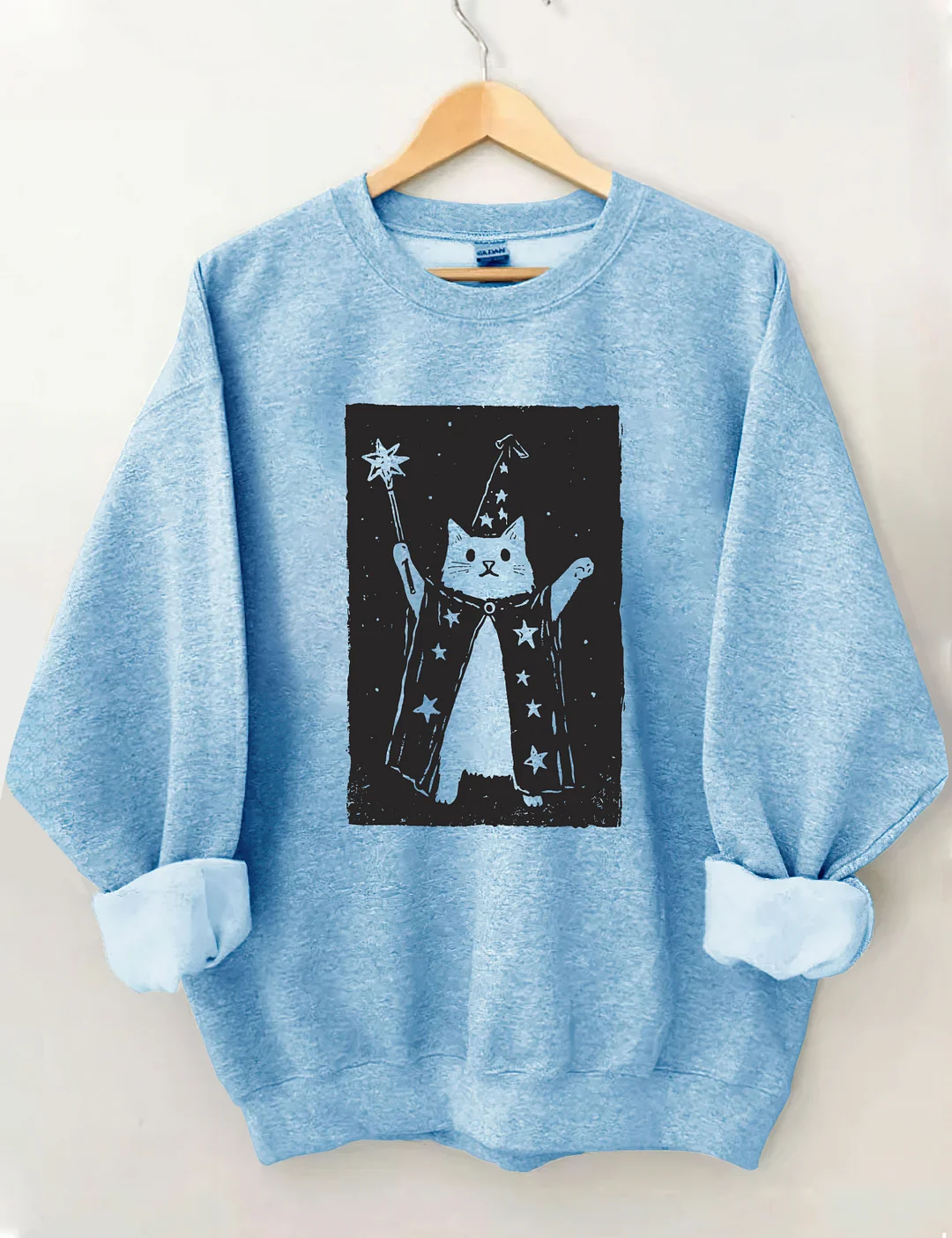 Halloween Witch Kitten Sweatshirt