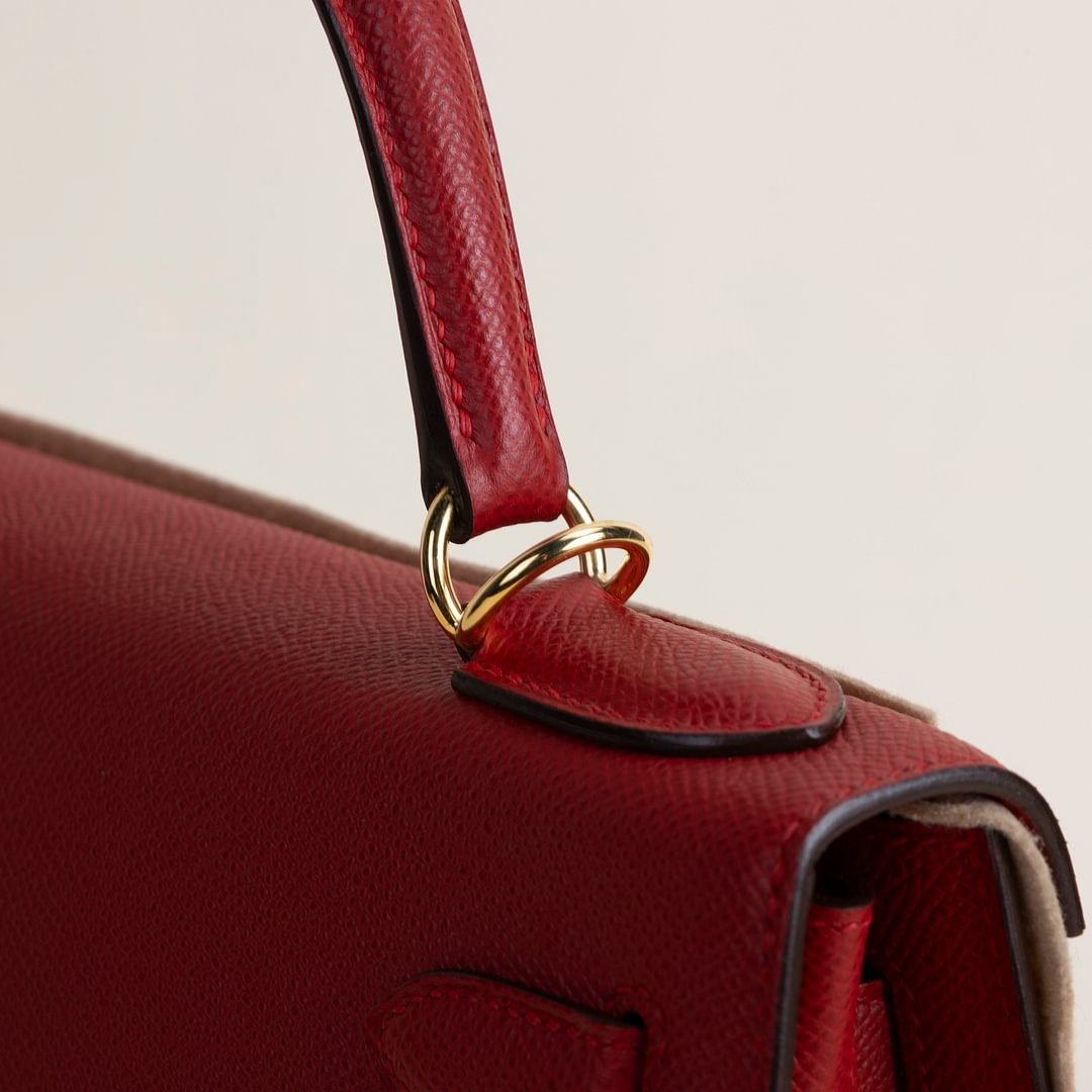 Kelly28 Epsom Q5 Rouge casaque GHW