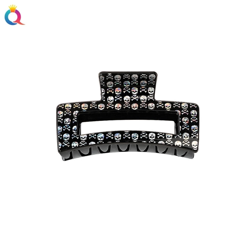 Halloween Minimalist Classic Style Women’s Spider Web Skull Plastic Hair Claws