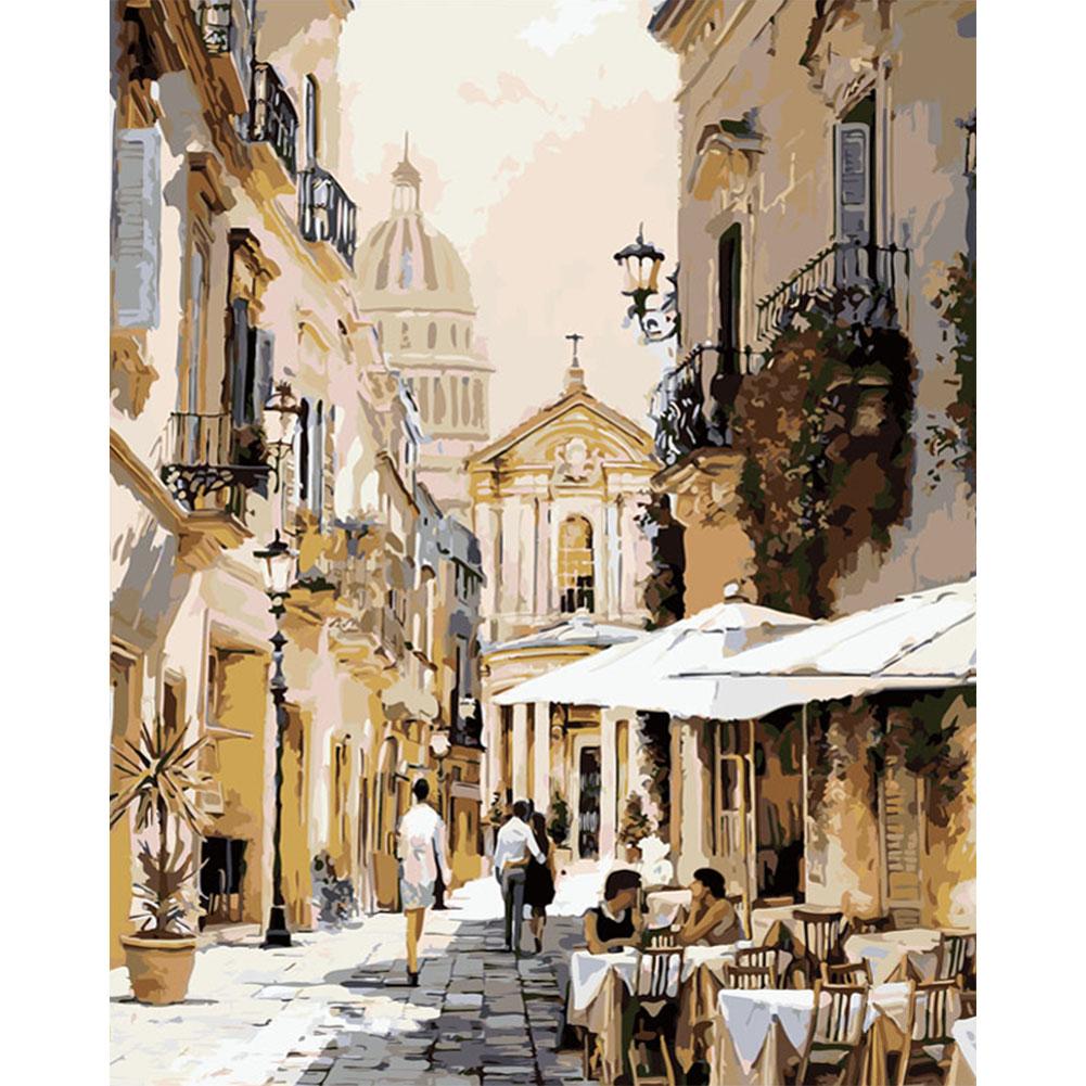 

40x50cm - Paint By Numbers Castle Street, 501 Original