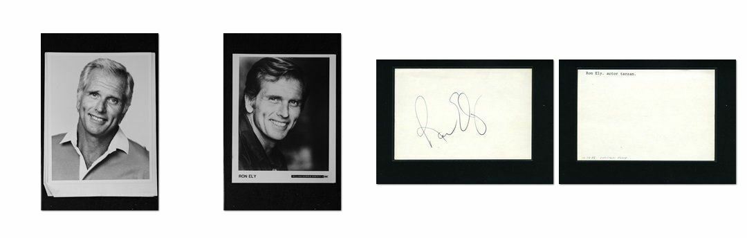 Ron Ely - Signed Autograph and Headshot Photo Poster painting set - tarzan