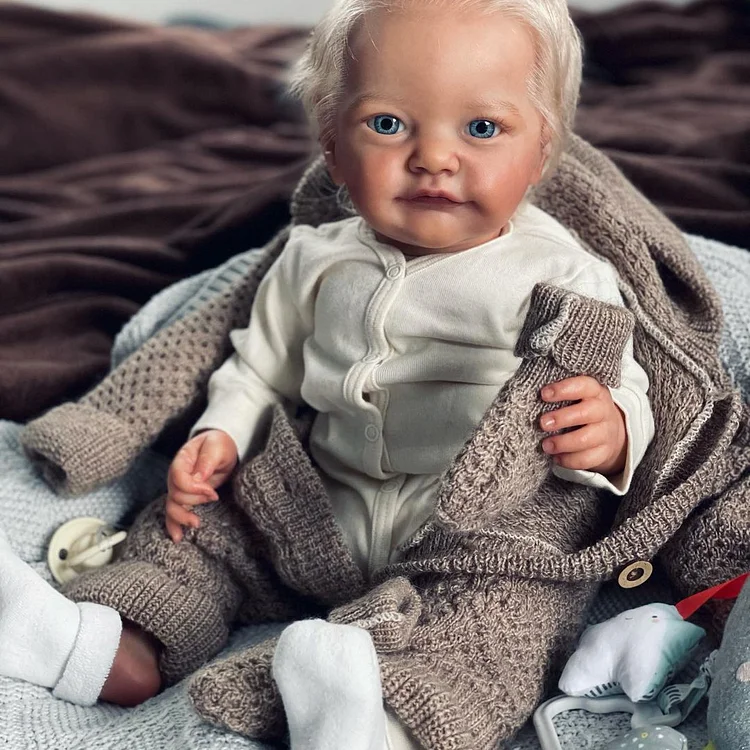  22 Inches Tobiah Realistic Reborn Baby Soft Vinyl Silicone Doll Girl Freya Gift For Kids - Reborndollsshop®-Reborndollsshop®
