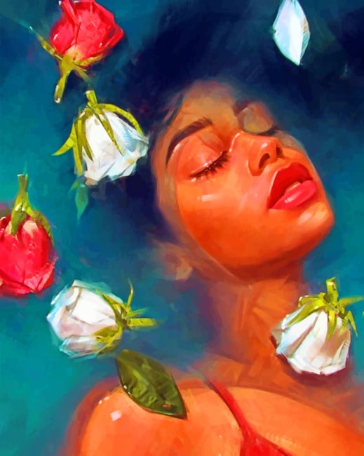 

Lady In The Water – Paint By Numbers - 40*50CM, 501 Original