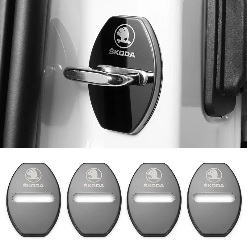 Car door lock alloy protective cover (4 pieces)